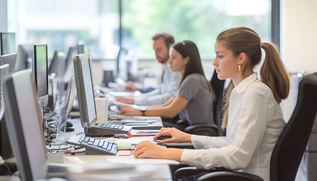 Title Clerk Working