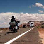 RV Camper & Motorcycle